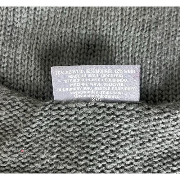 Wooden Ship Candy Hearts Pullover Sweater Mohair Wool Lightweight RARE Size XS - Picture 6 of 6